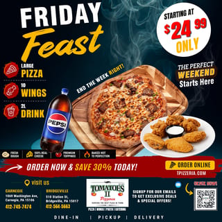 🔥 FRIDAY FEAST COMBO 🍕🥤