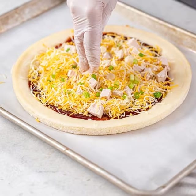 Gluten-Free Traditional Raised Edge Pizza Crust.
