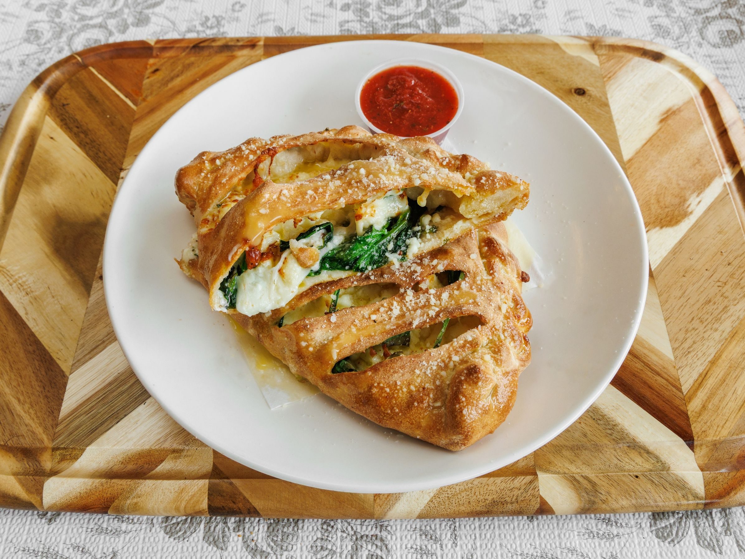 Spinach Calzone.