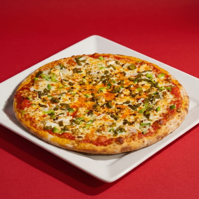 Paneer Tikka Masala Pizza.