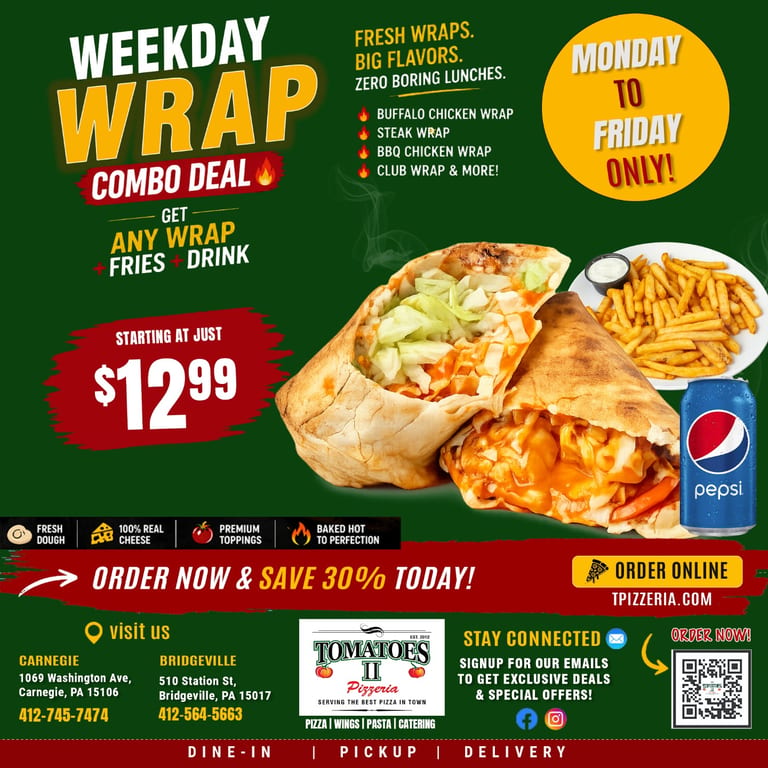 🌯 Weekday Wrap Combo