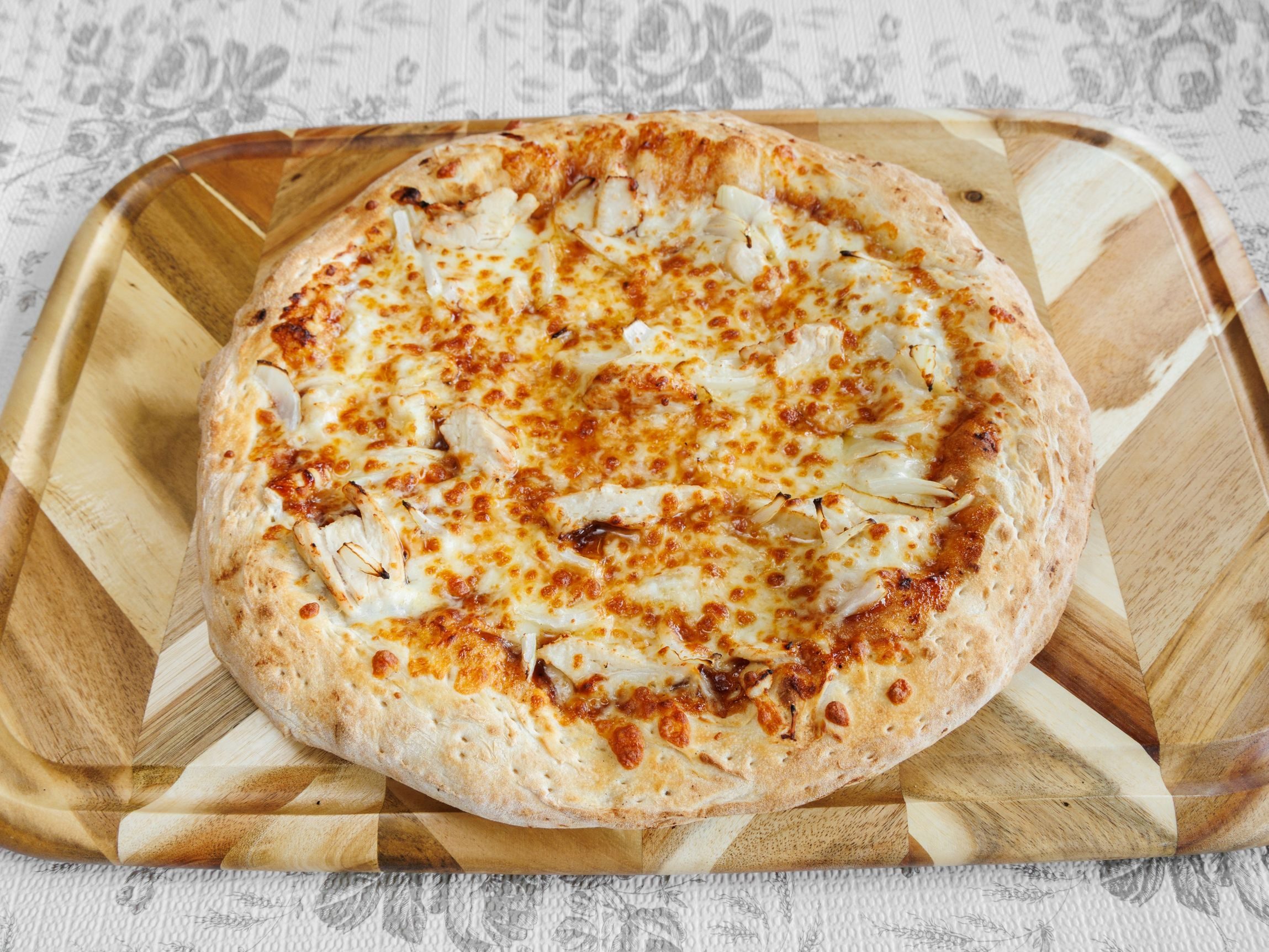 BBQ Chicken Pizza.