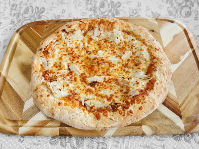 BBQ Chicken Pizza.