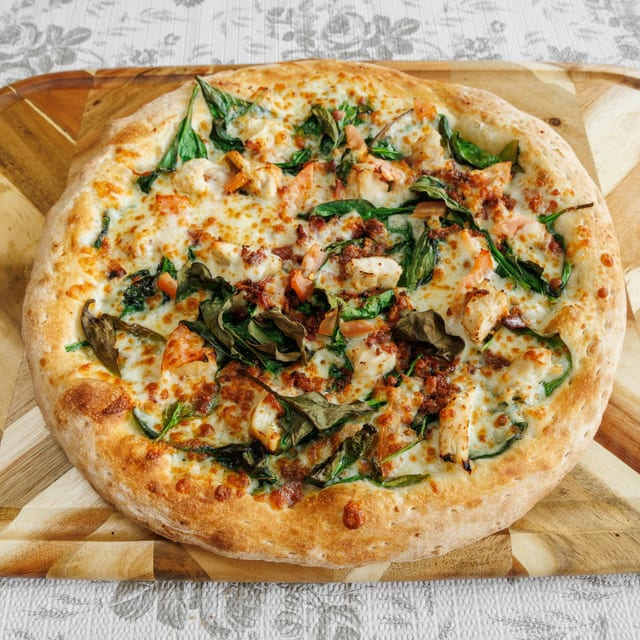 Spinach Pizza.
