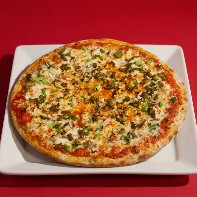 Paneer Tikka Masala Pizza.